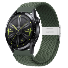 BSTRAP Elastic Nylon 2 szíj Xiaomi Amazfit GTS, olive green okosóra kellék
