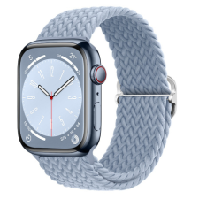 BSTRAP Elastic Nylon szíj Apple Watch 42/44/45mm, rock cyan okosóra kellék