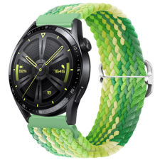 BSTRAP Elastic Nylon szíj Garmin Venu 2, lime okosóra kellék
