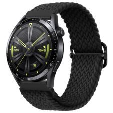 BSTRAP Elastic Nylon szíj Huawei Watch 3 / 3 Pro, black okosóra kellék