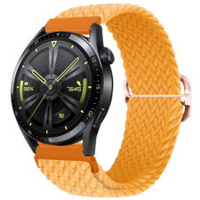 BSTRAP Elastic Nylon szíj Huawei Watch 3 / 3 Pro, orange okosóra kellék