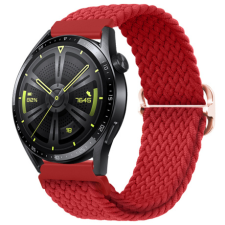 BSTRAP Elastic Nylon szíj Huawei Watch 3 / 3 Pro, red okosóra kellék