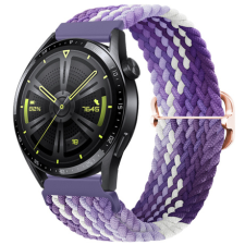 BSTRAP Elastic Nylon szíj Huawei Watch GT3 42mm, grape okosóra kellék