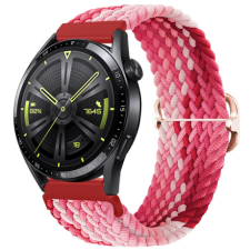 BSTRAP Elastic Nylon szíj Samsung Galaxy Watch 3 41mm, strawberry okosóra kellék