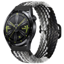 BSTRAP Elastic Nylon szíj Samsung Galaxy Watch 42mm, black qiao okosóra kellék