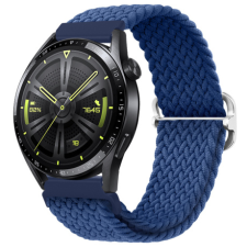 BSTRAP Elastic Nylon szíj Samsung Galaxy Watch 42mm, cold blue okosóra kellék
