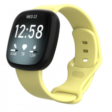 BSTRAP Fitbit Versa 3 Silicone szíj (Large), yellow óraszíj