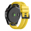 BSTRAP Garmin Fenix 5 Silcone Acton szíj, Yellow Amber