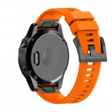 BSTRAP Garmin Fenix 5x Silicone Acton szíj, Orange okosóra kellék