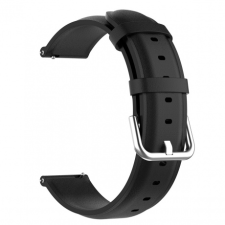 BSTRAP Garmin Vivoactive 4 Leather Lux szíj, black okosóra kellék