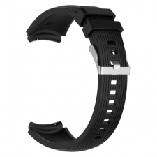 BSTRAP Huawei Watch GT/GT2 46mm Silicone Davis szíj, Black okosóra kellék