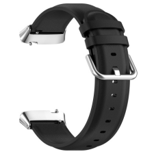 BSTRAP Leather szíj Xiaomi Redmi Watch 3 Active / Lite, black okosóra kellék