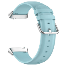 BSTRAP Leather szíj Xiaomi Redmi Watch 3 Active / Lite, light blue okosóra kellék