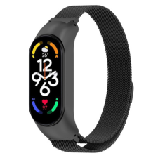 BSTRAP Milanese szíj Xiaomi Mi Band 7, black okosóra kellék