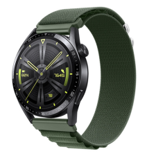 BSTRAP Nylon Loop szíj Huawei Watch GT3 46mm, green okosóra kellék