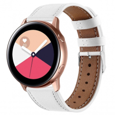 BSTRAP Samsung Galaxy Watch 42mm Leather Italy szíj, White okosóra kellék