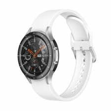 BSTRAP Samsung Galaxy Watch 4 Silicone szíj, White okosóra kellék
