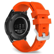 BSTRAP Silicone Sport szíj Xiaomi Watch S1 Active, grep orange okosóra kellék