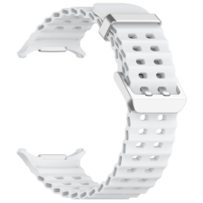 BSTRAP Silicone szíj Samsung Galaxy Watch Ultra 47mm, white okosóra kellék