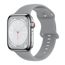 BSTRAP Smooth Silicone szíj Apple Watch 38/40/41mm, gray okosóra kellék