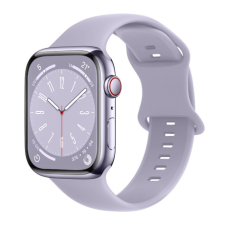 BSTRAP Smooth Silicone szíj Apple Watch 42/44/45mm, lavender okosóra kellék