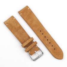 BSTRAP Suede Leather szíj Garmin Vivoactive 4, brown okosóra kellék