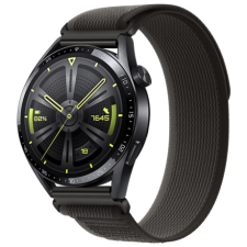 BSTRAP Velcro Nylon szíj Huawei Watch GT2 Pro, black okosóra kellék