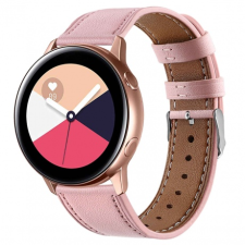 BSTRAP Xiaomi Amazfit Bip Leather Italy szíj, Pink okosóra kellék