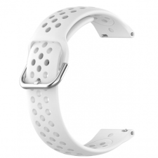BSTRAP Xiaomi Amazfit Stratos 2/2S/3 Silicone Dots szíj, white okosóra kellék