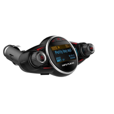 BT08 Autós Vezetéknélküli Bluetooth FM Transzmitter - Fekete fm transzmitter