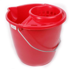 BT Vödör műanyag csavarókosárral piros takarító és háztartási eszköz