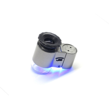 BTC 45x nagyítású kézi mikroszkóp fehér és UV LED megvilágítással távcső kiegészítő