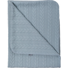 BUBABA kötött hatású takaró 70x90 cm- Light blue babaágynemű, babapléd
