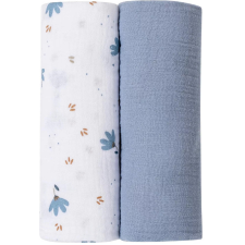 Bubaba muslin pelenka 2 db 70x70 cm - Blue mosható pelenka