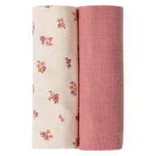  Bubaba muslin pelenka 70x70 cm (2 db)-pink/beige mosható pelenka