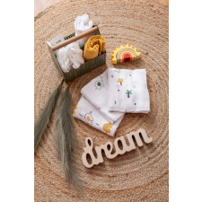 BUBABA muslin pelenka 80x80 cm (3 db)- Elefánt mosható pelenka