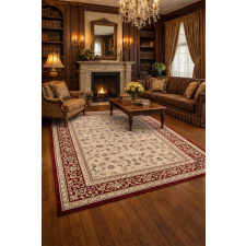 Budapest Carpet Den. Aura klasszikus szőnyeg 60szett=60x220cm+2dbx60x110cm Bordó 5699 lakástextília