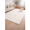 Budapest Carpet Den. Furlux fehér 80 x 150cm egyszínű extra puha shaggy szőnyeg