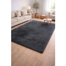 Budapest Carpet Den. Furlux sötétszürke 200 x 290cm egyszínű extra puha shaggy szőnyeg lakástextília