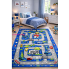 Budapest Carpet Den. Mile kék 200 x 290cm autópályás gyerekszőnyeg