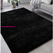 Budapest Carpet Den Olívia Fekete Puha Szőnyeg 120x170cm-hátul gumis lakástextília