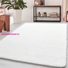 Budapest Carpet Den Serrano fehér 67x110cm-gumis hátoldalú szőnyeg lakástextília