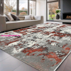 Budapest Carpet Den Sunset new 9428 Szürke-Pink 200x290cm modern szőnyeg