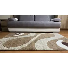 Budapest Carpet TOP! Den. Charis bézs 8246 60x110cm szőnyeg lakástextília