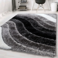 Budapest Carpet TOP! LUXUS SHAGGY SHAGGY SZŐNYEG, Den. Elvira 1136 szürke 120x170cm lakástextília