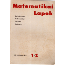 Budapest Matematikai Lapok 23. évfolyam 1972. 1-2. - Bolyai János antikvárium - használt könyv