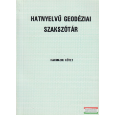 Budapesti Geodéziai és Térképészeti Vállalat Hatnyelvű geodéziai szakszótár III. nyelvkönyv, szótár