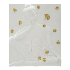Buddha fali panel 46x5,7x55,5cm grafika, keretezett kép