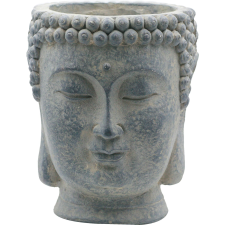  Buddha kaspó szürke 26 cm x 23 cm x 23 cm kerti dekoráció