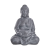 Buddha szobor tartóval, antracit szürke 68 cm